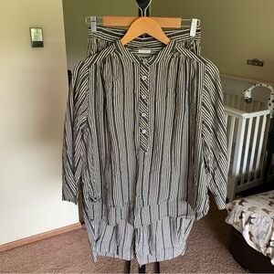 MOTHER Set Poppy Shirt and The Quickie Pocket Pant Size Small